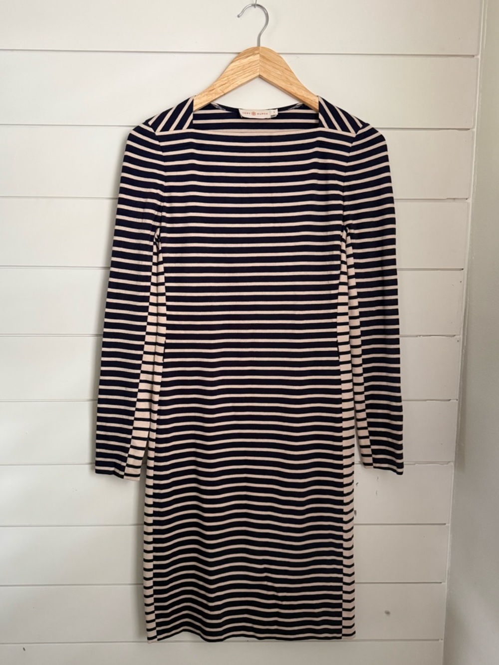 Tory Burch Callan Striped Long Sleeve Dress - Picture 2 of 6
